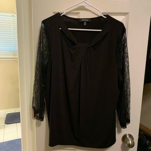 Nine West 3/4 lace sleeve plus size blouse.